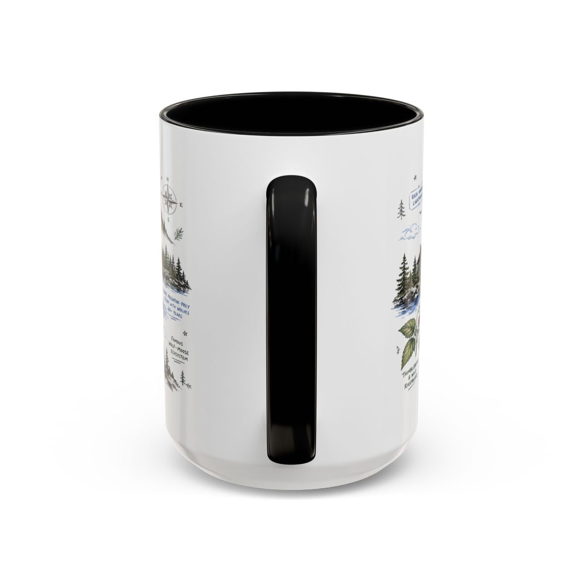 Isle Royale National Park Coffee Mug | Michigan Island Wilderness Hiking Gift | Accent Color Ceramic 11oz 15oz