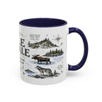 Isle Royale National Park Coffee Mug | Michigan Island Wilderness Hiking Gift | Accent Color Ceramic 11oz 15oz
