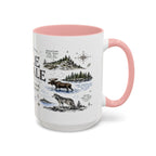 Isle Royale National Park Coffee Mug | Michigan Island Wilderness Hiking Gift | Accent Color Ceramic 11oz 15oz