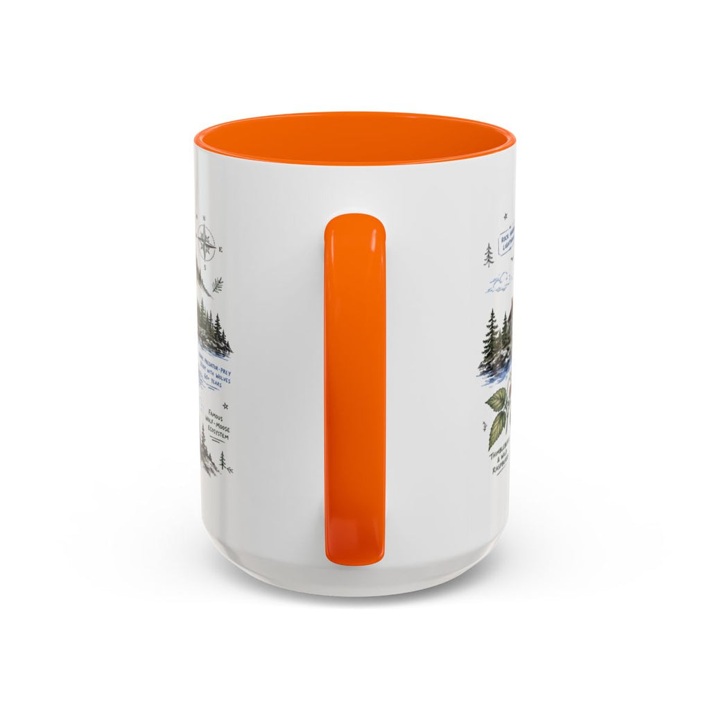 Isle Royale National Park Coffee Mug | Michigan Island Wilderness Hiking Gift | Accent Color Ceramic 11oz 15oz