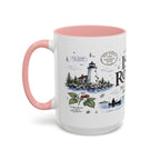 Isle Royale National Park Coffee Mug | Michigan Island Wilderness Hiking Gift | Accent Color Ceramic 11oz 15oz