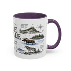 Isle Royale National Park Coffee Mug | Michigan Island Wilderness Hiking Gift | Accent Color Ceramic 11oz 15oz