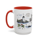 Isle Royale National Park Coffee Mug | Michigan Island Wilderness Hiking Gift | Accent Color Ceramic 11oz 15oz