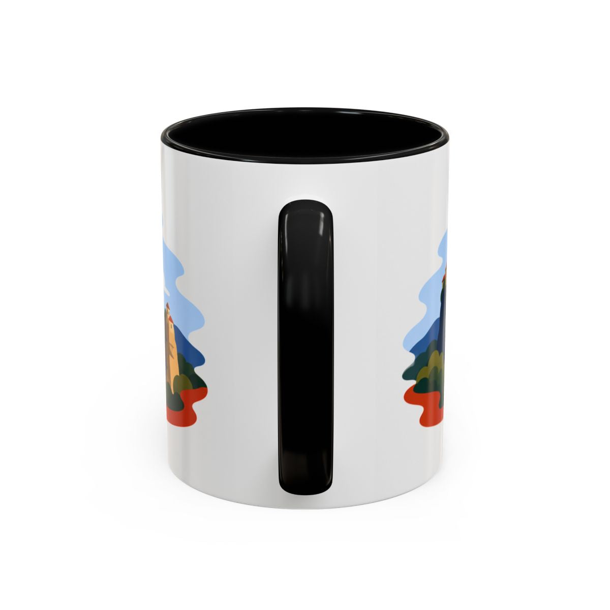 Meteora Coffee Mug | Travel Destination Souvenir Gift | Accent Color Ceramic 11oz 15oz