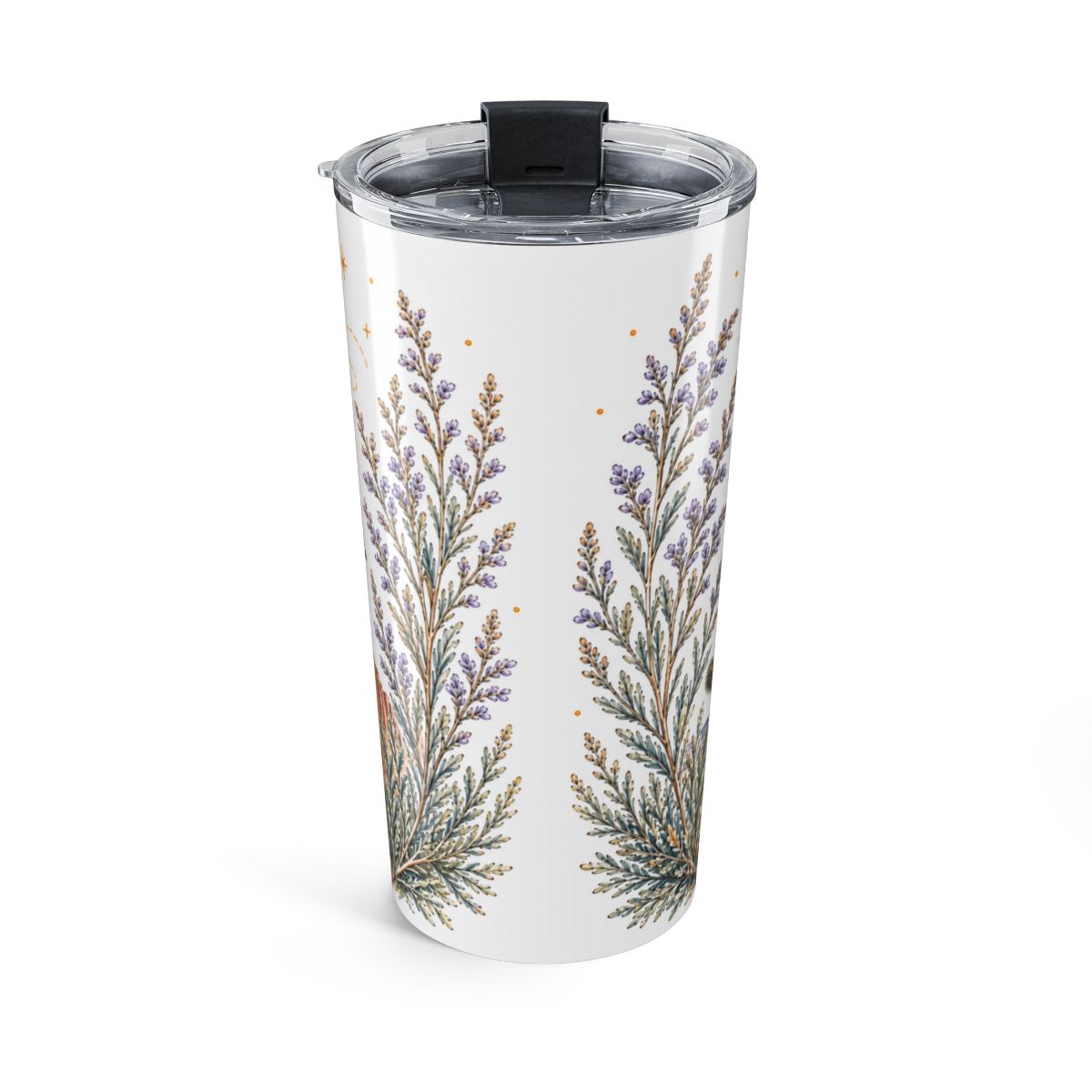 Nevada State Flower Tumbler | Sagebrush Botanical Travel Cup | 20oz Stainless Steel Gift — back