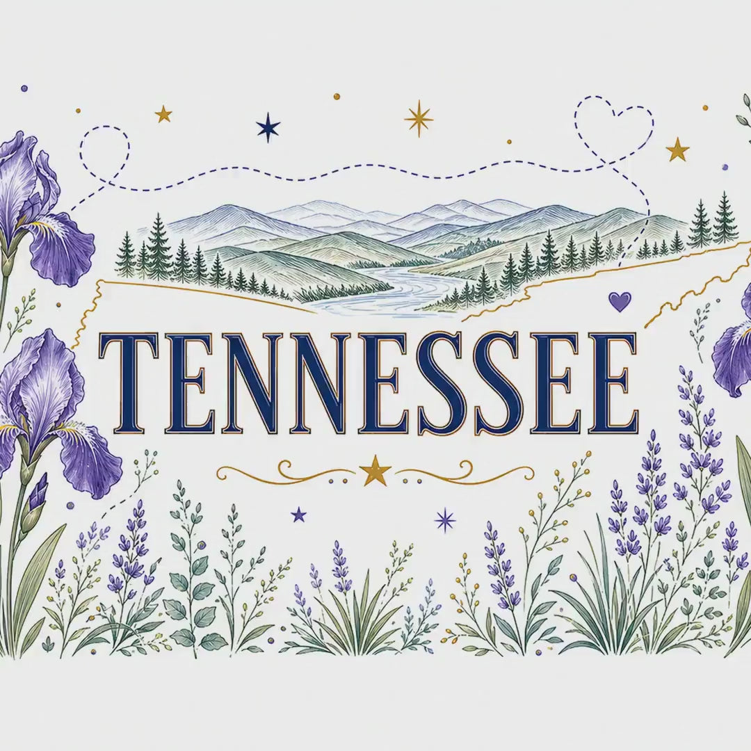 Tennessee State Flower 20oz Tumbler | Tennessee Botanical Gift | Insulated Stainless Steel Travel Cup video