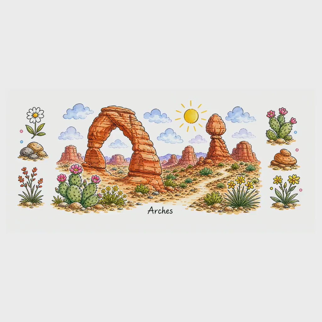 Arches National Park Mug | US Travel Souvenir Accent Coffee Mug | 11oz 15oz Ceramic Cup video