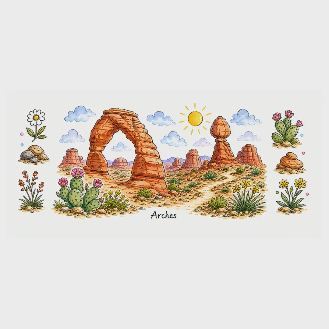Arches National Park Mug | US Travel Souvenir Accent Coffee Mug | 11oz 15oz Ceramic Cup video