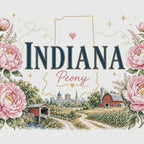 Indiana State Flower 20oz Tumbler | Peony Botanical State Flower Gift | Insulated Stainless Steel Travel Cup video