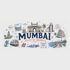 Mumbai Coffee Mug | India Souvenir Travel Gift | Accent Color Ceramic 11oz 15oz video