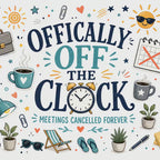 Officially Off The Clock 20oz Tumbler | Funny Retirement Gift | Insulated Stainless Steel Travel Cup video