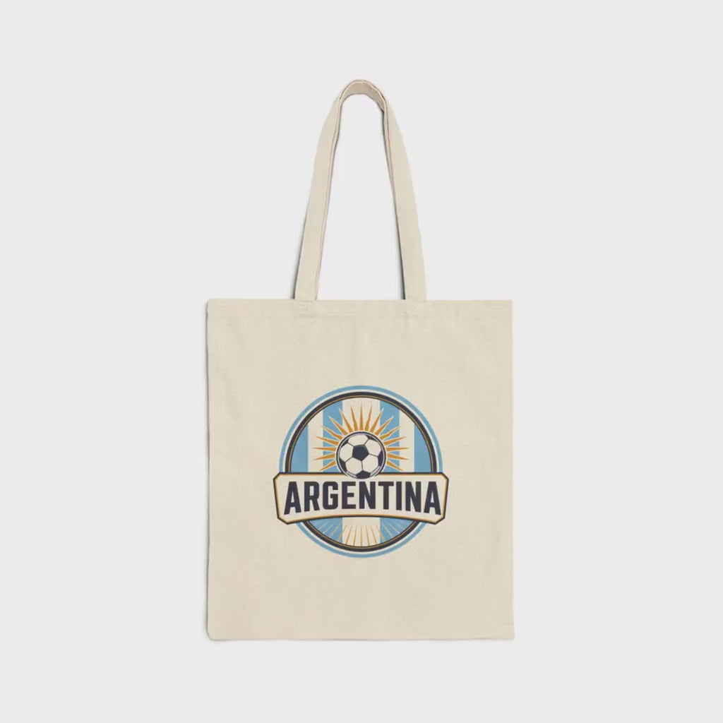 Argentina Soccer Tote Bag | ARGENTINA Football Fan Gift | Country Supporter Tote Bag video