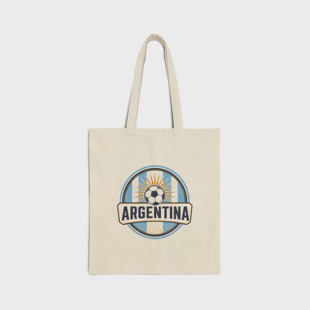 Argentina Soccer Tote Bag | ARGENTINA Football Fan Gift | Country Supporter Tote Bag video