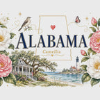 Alabama State Flower 20oz Tumbler | Camellia Botanical State Flower Gift | Insulated Stainless Steel Travel Cup video
