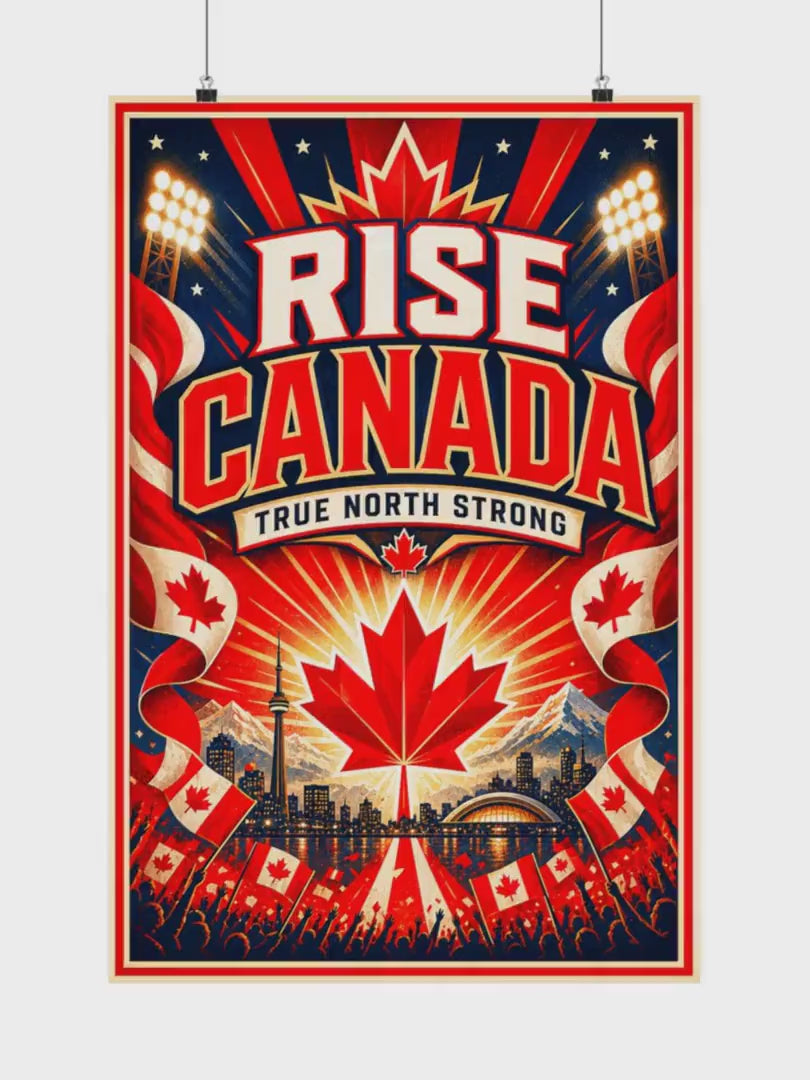 Canada Soccer Poster | Rally Fan Art Print | 2026 Soccer Wall Decor video