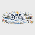 Rio de Janeiro Coffee Mug | Brazil Souvenir Travel Gift | Accent Color Ceramic 11oz 15oz video