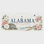 Alabama State Map Mug | Coastal Scenery, Botanical Accents, Homesick Gift video