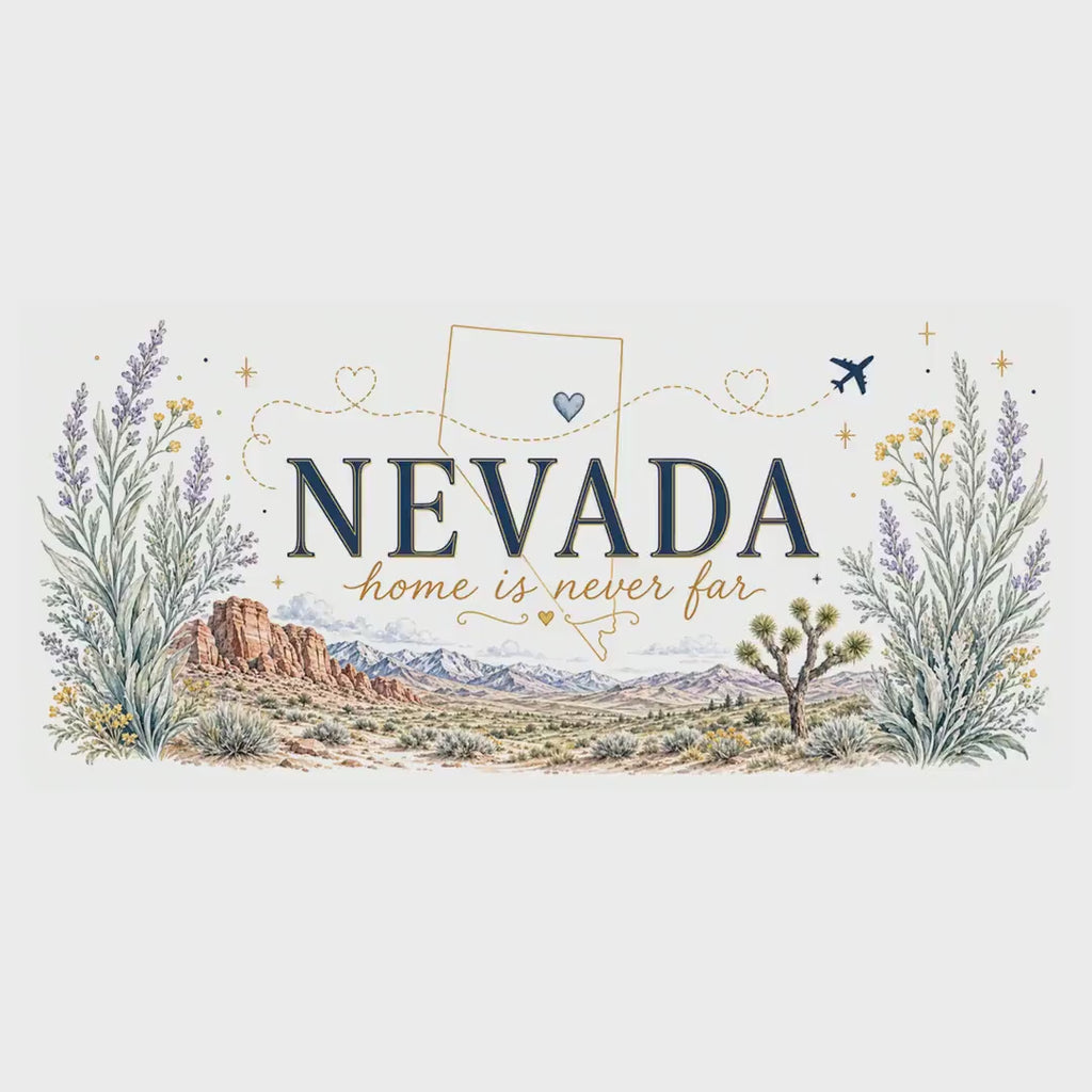 Nevada Home State Mug | Moving Away, Long Distance Friendship Gift | 11oz 15oz Accent Mug video
