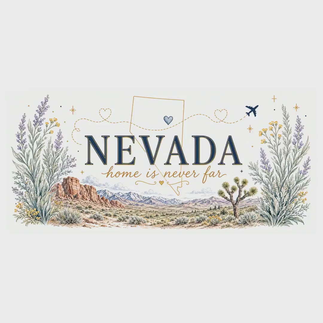 Nevada Home State Mug | Moving Away, Long Distance Friendship Gift | 11oz 15oz Accent Mug video