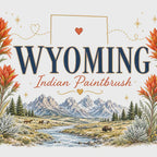 Wyoming State Flower 20oz Tumbler | Indian Paintbrush Botanical State Flower Gift | Insulated Stainless Steel Travel Cup video