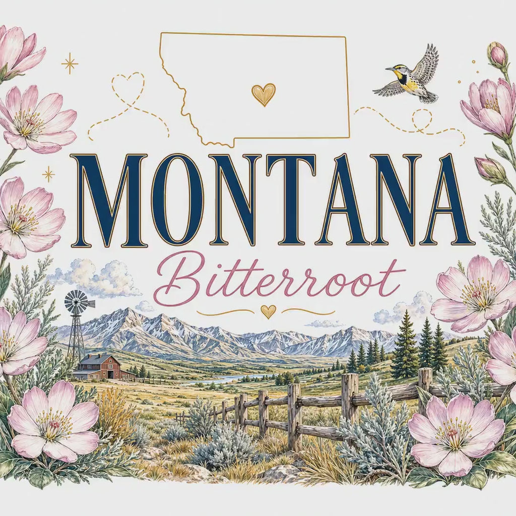 Montana State Flower 20oz Tumbler | Bitterroot Botanical State Flower Gift | Insulated Stainless Steel Travel Cup video
