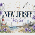 New Jersey State Flower 20oz Tumbler | Violet Botanical State Flower Gift | Insulated Stainless Steel Travel Cup video