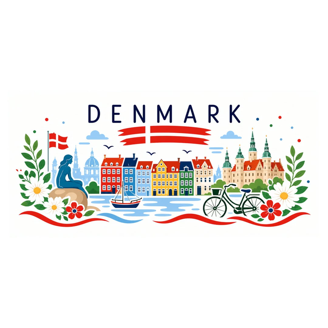 Denmark Coffee Mug | Travel Souvenir Accent Mug | Country Gift Ceramic Cup 11oz 15oz video