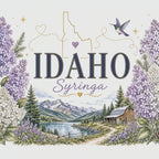 Idaho State Flower 20oz Tumbler | Syringa Botanical State Flower Gift | Insulated Stainless Steel Travel Cup video