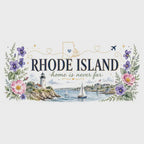 Rhode Island State Map Mug | Botanical Seaside Accent Cup (11oz or 15oz) video