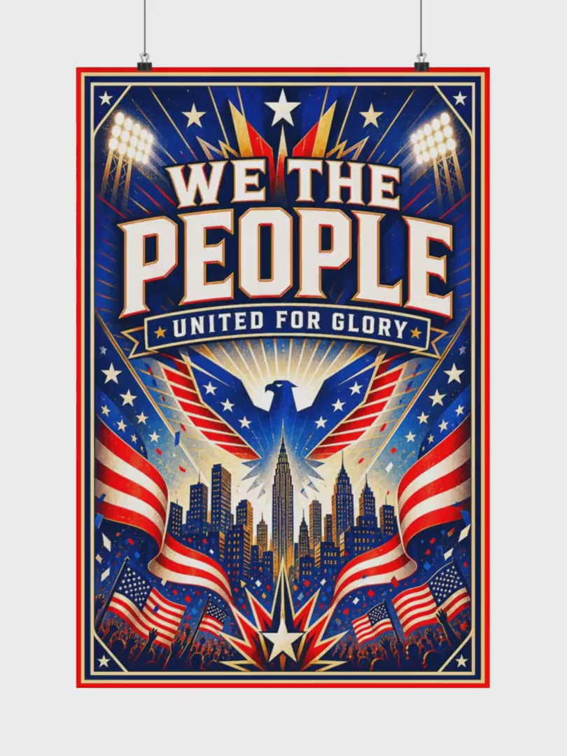 USA World Cup Poster | Rally Fan Art Print | 2026 Soccer Wall Decor video
