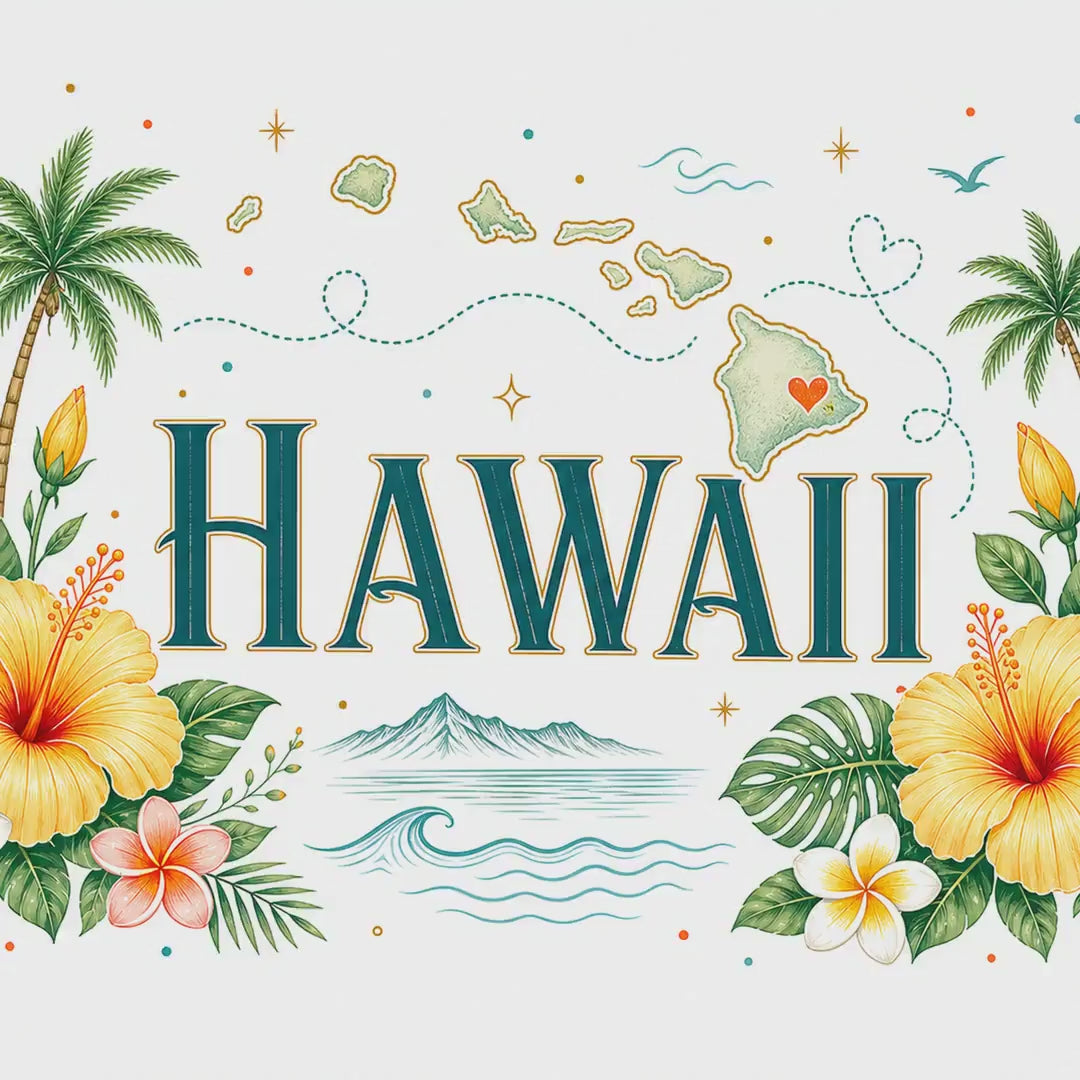 Hawaii State Flower 20oz Tumbler | Hawaii Botanical Gift | Insulated Stainless Steel Travel Cup video