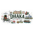 Dhaka Coffee Mug | Bangladesh Souvenir Travel Gift | Accent Color Ceramic 11oz 15oz video