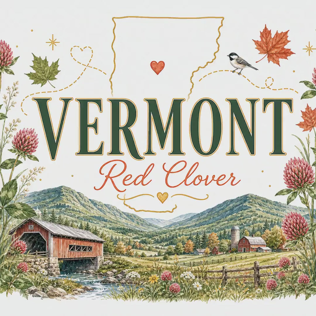 Vermont State Flower 20oz Tumbler | Red Clover Botanical State Flower Gift | Insulated Stainless Steel Travel Cup video