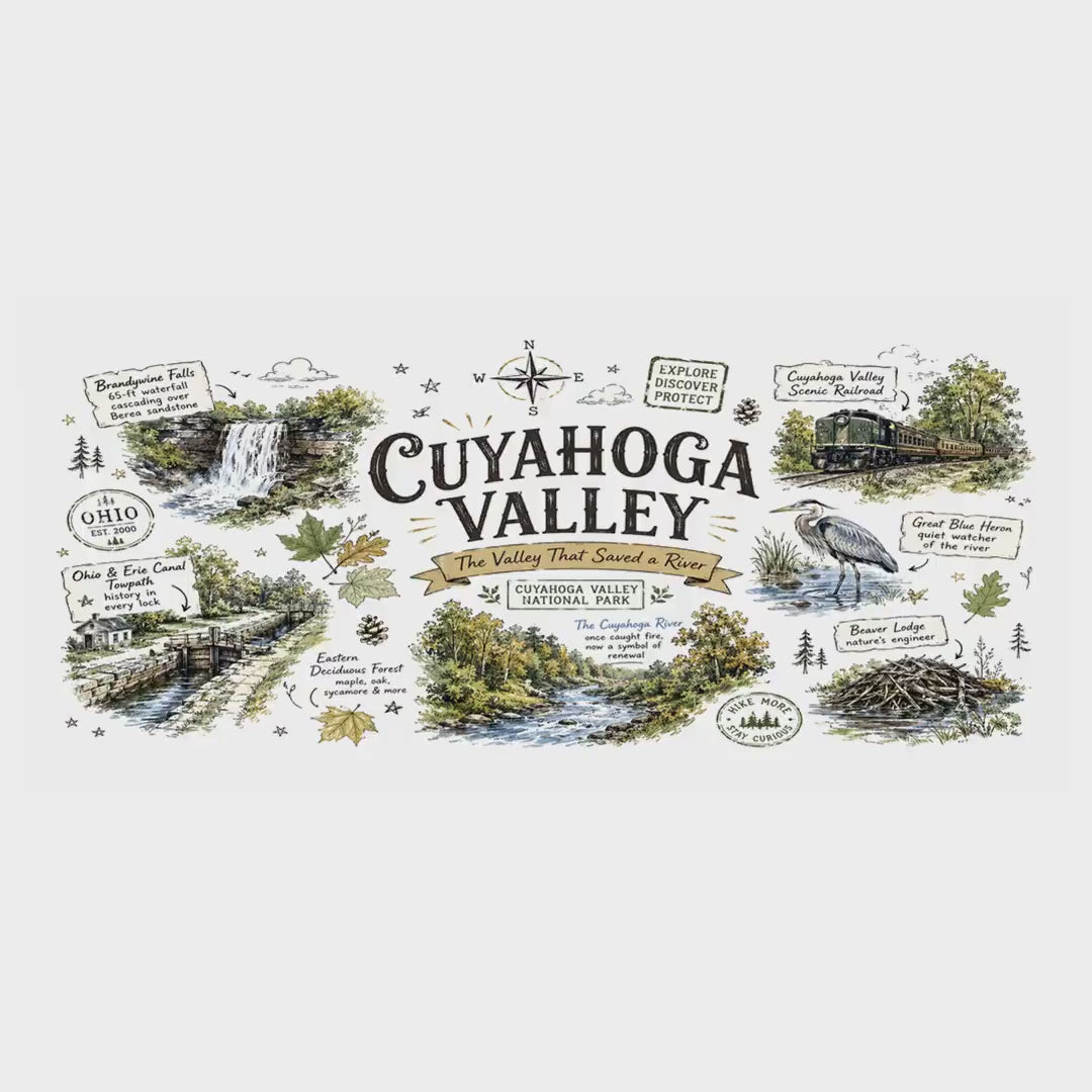 Cuyahoga Valley National Park Mug | Brandywine Falls Ohio River Ceramic (11oz/15oz) video