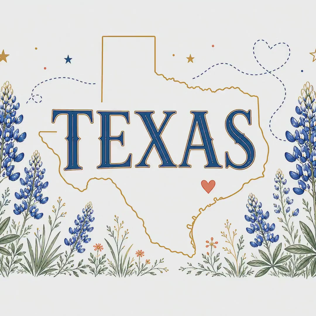 Texas State Flower 20oz Tumbler | Texas Botanical Gift | Insulated Stainless Steel Travel Cup video
