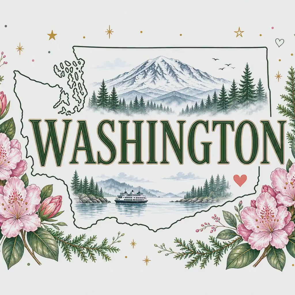 Washington State Flower 20oz Tumbler | Washington Botanical Gift | Insulated Stainless Steel Travel Cup video