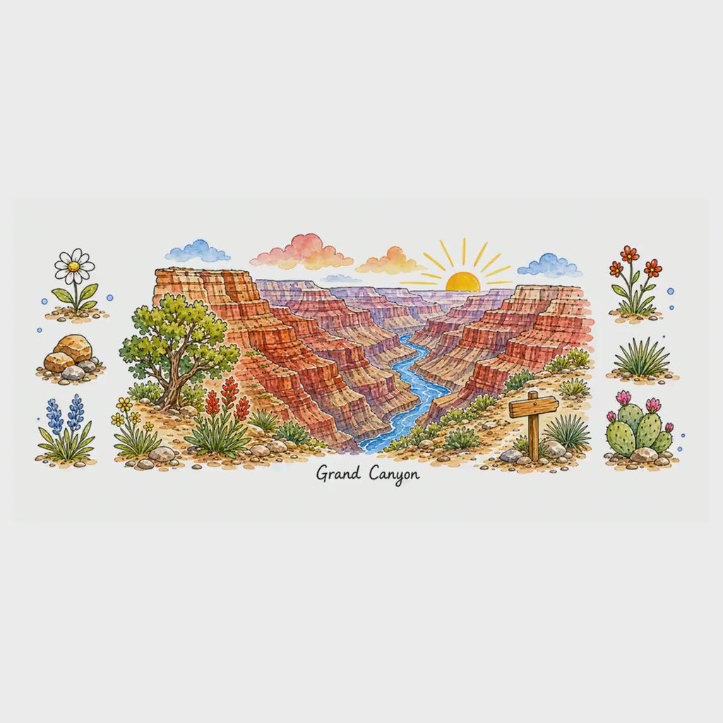 Grand Canyon National Park Mug | US Travel Souvenir Accent Coffee Mug | 11oz 15oz Ceramic Cup video