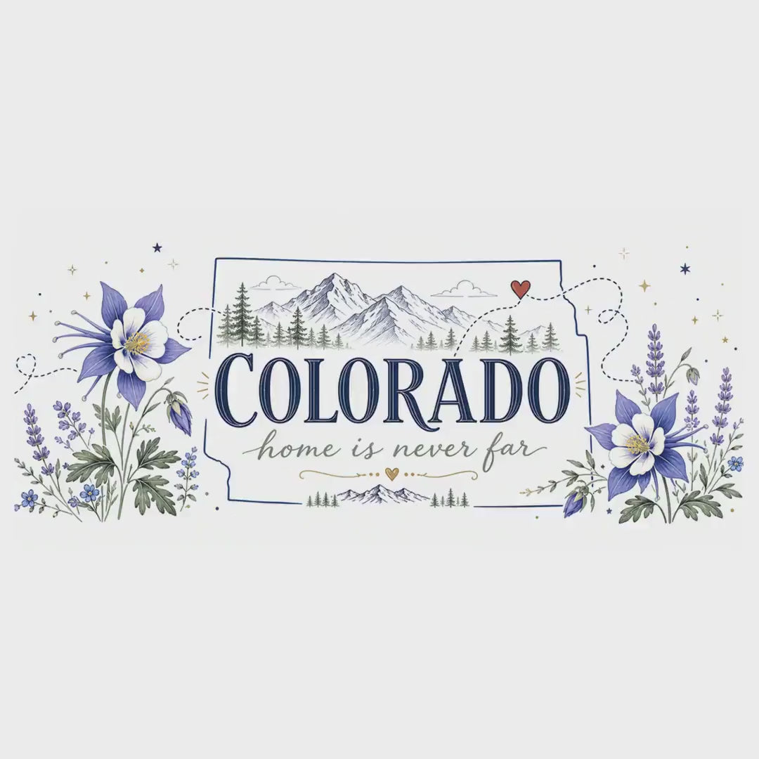 Colorado State Mug | Rocky Mountain Botanical Design | Moving Away Gift video