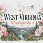 West Virginia State Flower 20oz Tumbler | Rhododendron Botanical State Flower Gift | Insulated Stainless Steel Travel Cup video