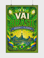 Brazil Soccer Poster | Rally Fan Art Print | 2026 Soccer Wall Decor video