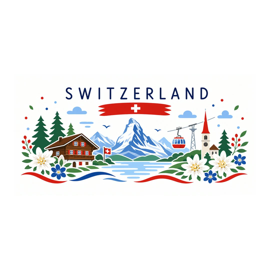 Switzerland Coffee Mug | Travel Souvenir Accent Mug | Country Gift Ceramic Cup 11oz 15oz video