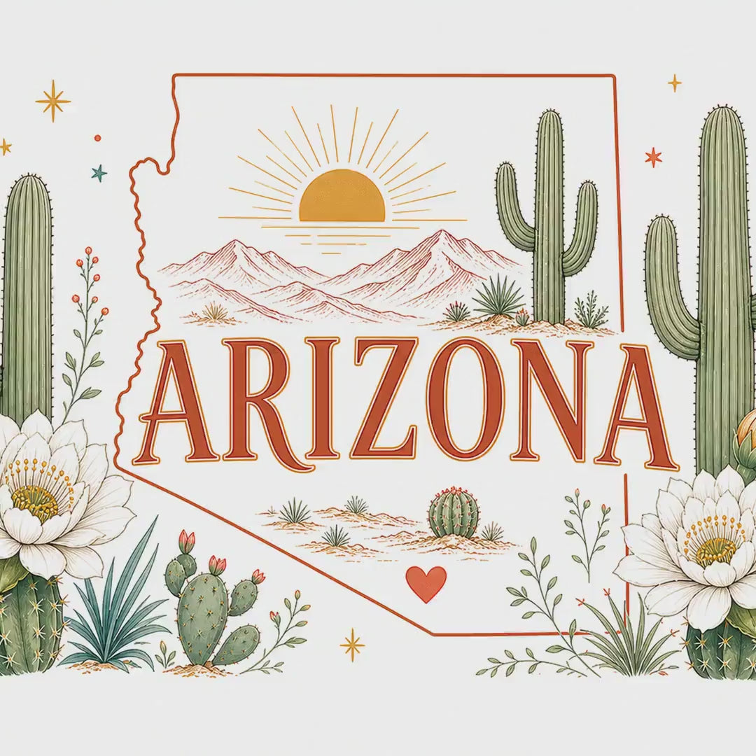 Arizona State Flower 20oz Tumbler | Arizona Botanical Gift | Insulated Stainless Steel Travel Cup video