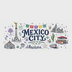 Mexico City Coffee Mug | Mexico Souvenir Travel Gift | Accent Color Ceramic 11oz 15oz video