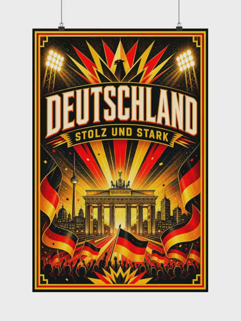 Germany World Cup Poster | Rally Fan Art Print | 2026 Soccer Wall Decor video