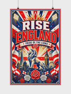 England World Cup Poster | Rally Fan Art Print | 2026 Soccer Wall Decor video
