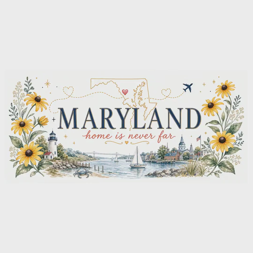 Maryland State Map Mug | Homesick Gift, Long Distance Friendship Coffee Cup (11oz 15oz) video
