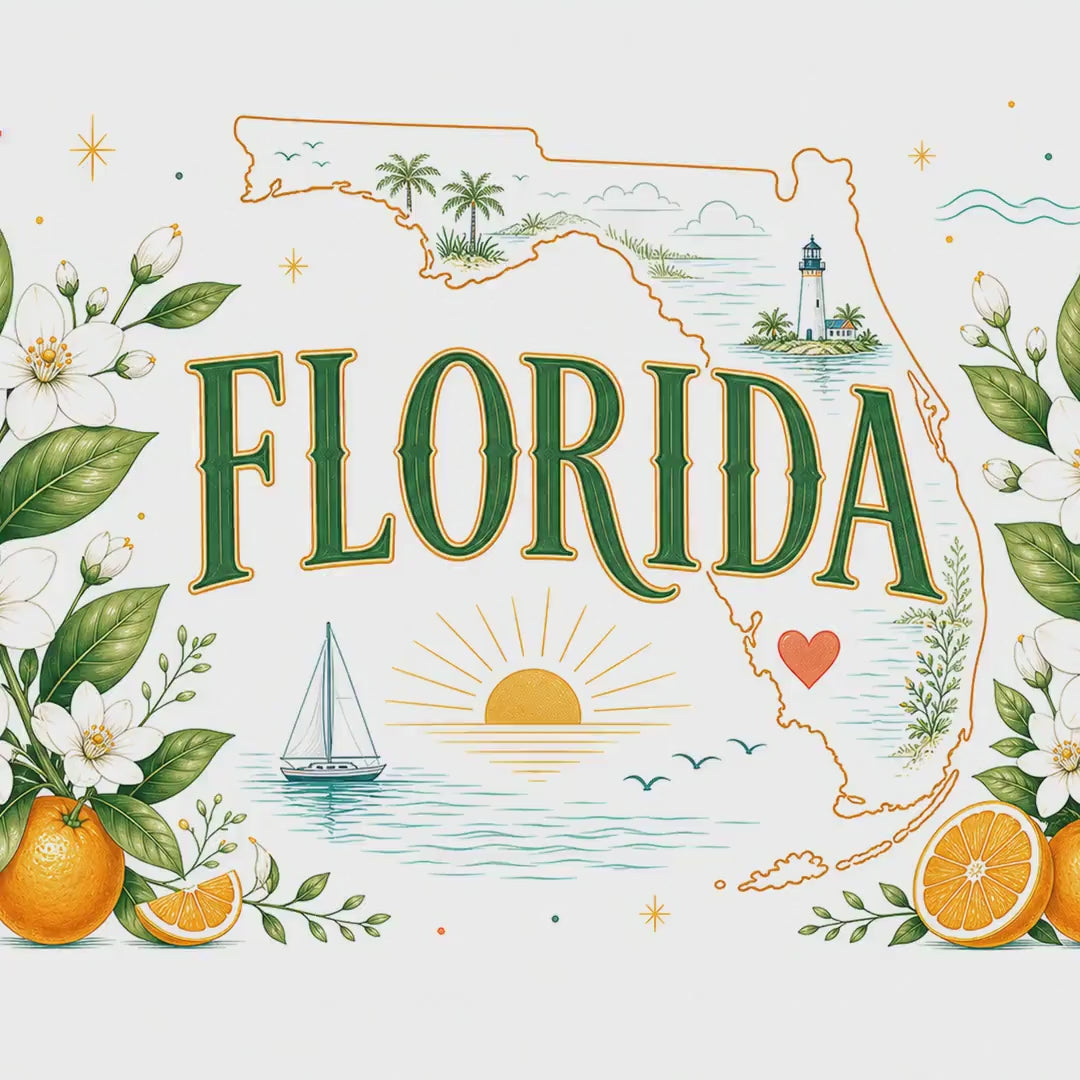 Florida State Flower 20oz Tumbler | Florida Botanical Gift | Insulated Stainless Steel Travel Cup video