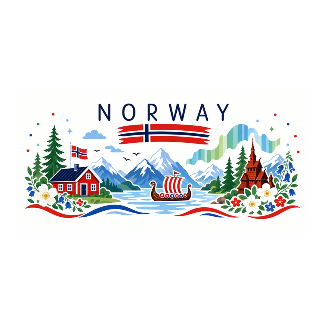 Norway Coffee Mug | Travel Souvenir Accent Mug | Country Gift Ceramic Cup 11oz 15oz video