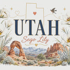 Utah State Flower 20oz Tumbler | Sego Lily Botanical State Flower Gift | Insulated Stainless Steel Travel Cup video