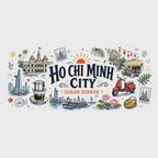 Ho Chi Minh City Coffee Mug | Vietnam Souvenir Travel Gift | Accent Color Ceramic 11oz 15oz video